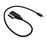 TOTMOX AMI MMI Câble de Charge Adaptateur MDI/AMI en Plastique MDI vers USB AMI vers USB MMI vers USB, MDI 2G/3G avec Port USB, câble Audio Noir