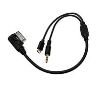 TOTMOX Câble de Charge Audio AUX pour Voiture 3,5 mm Interface MDI AMI Câble MMI pour V-VV S-Koda AUD1, Adaptateur Universel pour Radio de Musique de Voiture Accessoires Audio AUX