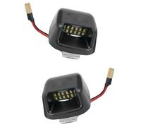 TOTMOX Lot de 2 lampes de plaque d'immatriculation à lentille transparente, lumière blanche, 2 x 18 LED, feu arrière, 2007-2019, compatible avec Ni-ss&an Navara D40 Frontier