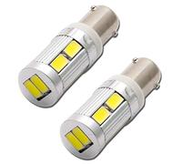 TOTMOX Paire d'ampoules de feux latéraux de voiture 12 V 2,5 W H6W BAX9s LED de remplacement, feux de stationnement universels DRL indicateurs de feux de jour, éclairage blanc