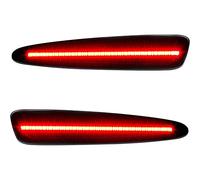 TOTMOX Paire de feux de position latéraux avant/arrière LED SMD 12V Compatible avec Chevrolet Corvette C6 2005-2013, clignotants latéraux dynamiques, éclairage rouge/jaune/blanc (Arrière-Rouge)