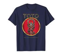 Toto 40th Anniversary T-Shirt, Homme, Bleu Marine, 4XL