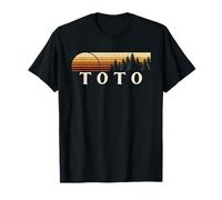 Toto, in Vintage Evergreen Sunset 80 Retro T-Shirt