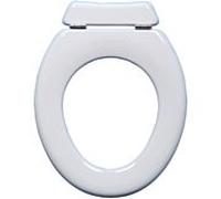Toto WC siège Olfa Universal sans housse 0720002 avec panneau arrière, charnière en acier inoxydable, noir
