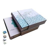 TOTOCAN Lot de 2 albums photo de 10 x 15 cm, chaque album photo peut contenir jusqu'à 200 photos de 10 x 15 cm, total 400 photos, album photo de famille - Voyage - Album photo de bébé (fleur et cerf)