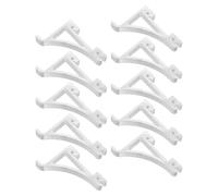 Totority 10 Pièces Clips de Fixation Métalliques Argenté en Alliage D'aluminium pour Étagère de Réfrigérateur, Pince Sécurisée Polyvalente pour Réparation et Rangement Divers Scénarios