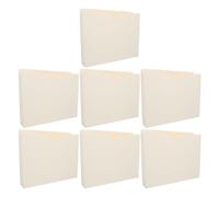 Totority 10 Pièces Dossier Manila Format A4 Beige en Papier Résistant Déchirure Fond Large et Capacité Extensible de 51mm, Solution pour Classement en Voyage ou Salle de Classe