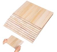 Totority 10 Pièces Planche et Capacité de Réaction Entraînement de Concentration de Bois à Briser Couleur Kaki pour Karaté et Arts Martiaux pour Garçon et Filles et Jeunes Pratiquants