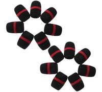 Totority 12 Pièces Bonnets Microphones Éponge Anti-bruit Résistants aux Éclaboussures pour Microphones Portables Protection pour Karaoké Enregistrement et Streaming Live