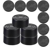 Totority 12 Pièces Capuchons pour Pédales D'effet Guitare Électrique, Plastique Noir Mat, Installation Facile et Maintien Sécurisé pour Performances sur Scène