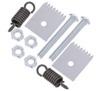 Totority 2 Ensembles Accessoires pour Machine à Lier Les Plants Argentés en Acier Lames, Ressorts et Vis pour Vigne et Poivron, Utilisation Continue et Grosse Résistance, pour Jardin