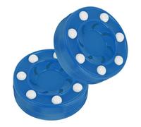 Totority 2 Pièces Palets Haute Résistance aux Impacts en PP de Roller Hockey Professionnels Forme Ronde Ne Blessent Pas Les Mains Couleur Aléatoire Adaptés pour Entraînement en Extérieur