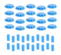 Totority 20 Ensembles Bouchon de Valve pour Paquet de Compression sous Vide, Capuchon Hermétique Anti-fuite, Kit de Pièces de Scellement en Plastique et Silicone pour Vêtements, Literie,