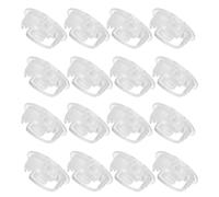 Totority 20 Pièces Bouchons de Bouton pour Rail Inférieur de Stores Horizontaux en Plastique, Résistants à l'usure, Universels et Anti-poussière, Design Minimaliste pour Maison ou Bureau