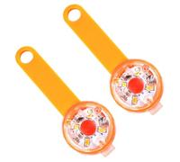 Totority 2pcs Pendentifs Lumineux pour Collier de Chien en Plastique Orange Flash Rapide Anti-Perte USB pour Promenade Nocturne Sécurisée des Animaux