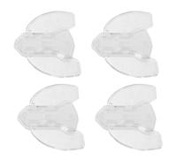 Totority 4 Pièces Bloque-porte Installation sans Perçage Bords Arrondis Transparent en PC Blanc pour Fenêtres et Portes Coulissantes pour pour Nurseries et Cuisines Nurseries Cuisines
