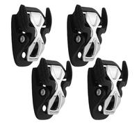 Totority 4 Pièces Boucle de Sangle de Patin à Roues Alignées Fermoir de Patin à Roues Alignées Plastique et Acier Inoxydable avec Vis Système de Verrouillage Sécurisé Réglage Rapide Adulte