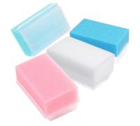 Totority 4 Pièces Brosse de Bain Stimule Terminaisons Nerveuses Sensorielles pour Garçon et Filles en Éponge Double Face, Réutilisable Adaptée pour Bébé