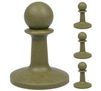 Totority 4 Pièces Chapeau de Protection pour Mât de Tente, Capuchon TPR | Support Extérieur et Toile Moustiquaire, Usage en Orage, Format Portable, Couleur Vert Armée