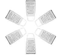 Totority 6 Pièces Mini Râpe à Fromage Carrée en Acier Inoxydable, 4 Faces