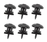 Totority 6pièces Boucles de Fixation pour Sangles de Guitare et Ukulélé Accessoires Noirs Montage Rapide pour Guitare Électrique Acoustique et Ukulélé