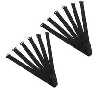 Totority Accessoires pour extincteurs Bande d'extincteur 20pcs Tissu Extensible Noir Fixation sans Effort pour sécurité Incendie dans Grands bâtiments et Sites Multiples