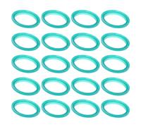 Totority Anneaux en Silicone Vert 20pcs pour Capsules de Café Réutilisables en Acier Inoxydable, Bague de Remplacement Facile à Installer, Cuisine et Bar à Café