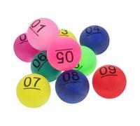 Totority Balles Piscine Légères et Faciles à A Balles Numérotées Lot de 10 en PP pour Tirages Sort et Jeux de Loterie