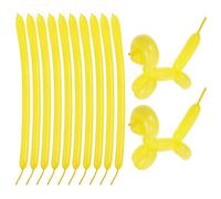 Totority Ballons Longs en Latex Jaune 100 Pièces, Ballons Magiques à Sculpter, Accessoires Décoratifs pour Fête D'anniversaire, Mariage, DIY Décorations Créatives et Modélisation