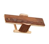 Totority Bascule en Bois pour Hamster et Petits Rongeurs, à Mâcher Naturel, Accessoire pour Cage, Divertissement et Soin Dentaire pour Animaux de Compagnie