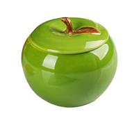 Totority Boîte de Rangement Décorative de Fruit en Céramique Verte Couvercle Hermétique pour Usage Domestique et Collection Personnelle