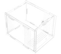 Totority Boîte D'élevage Adaptée à L'élevage Transport en Acrylique Transparente Facile à Observer Forme Simple pour Reptiles et Petits Animaux