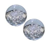 Totority Boules à Bulles en Verre Transparent 2pcs Décoratives et Élégantes pour Décoration Intérieure et Accessoires de Photographie