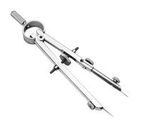 Totority Boussole Jambes Robustes Multifonction en Métal Argenté Accessoire Portable pour Dessin Précis pour Travaux de Dessin et Mathématiques