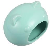 Totority Cachette Odeur en Céramique pour Hamster et Cochon d'Inde, Robuste Maison Mignonne de Dessin pour Petits Animaux de Compagnie