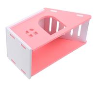 Totority Cachette Rose pour Hamster et Écureuil en PVC, Maisonnette Confortable et Sécurisée, pour Cage à Rats et Petits Animaux