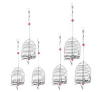 Totority Cage à Appâts Maximisant L'efficacité Alimentaire 6 Pièces en Acier Inoxydable Facile à Assembler pour Pêche en Extérieur pour Gros Poissons et Anguilles Lors D'aventures