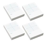 Totority Cahier D'exercices de Mathématiques, Papier Quadrillé Blanc, Pages à Double Usage Axes Xy D’un Côté et Vierges de L’autre, pour Exercices et Graphiques en Milieu Éducatif