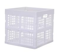 Totority Caisse de Rangement Pliable Carrée en PP 13, 5 L Blanc