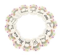 Totority Cartes en Bois pour Bébés 14 Pièces Design Créatif pour Célébrer la Première Année, Accessoires Photo pour -nés et Présent pour Nouvelle Maman