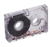 Totority Cassette Audio Transparente Vierge de 60 en Plastique, Bande Magnétique Enregistrable pour Créations Diy, Présents et Enregistrements Personnels Vintage