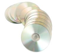 Totority CD réfléchissants 30pcs en Plastique argenté, disques abandonnés à Faire soi-même, réfléchissants, pour éloigner Les Oiseaux des Arbres fruitiers et terrasses