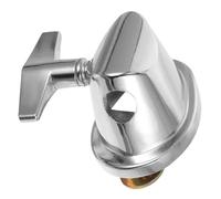 Totority Collier de Serrage Robuste et Ajustable en Fer Argenté Base Solide et Compatible Large, Support Pied de Tom Batterie pour Tom et Caisse Claire