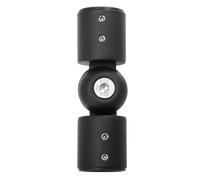 Totority Connecteur Angle pour Tringle à Rideau Robuste Acier Inoxydable Raccord Coudé pour Coins Compatible Tringles Lourdes pour Fenêtres et Baies Vitrées Installation Couleur Aléatoire
