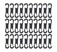 Totority Crochets de Fixation en ABS 100pcs pour Housse de siège Automobile, Usage Polyvalent dans l'intérieur de Voiture, adaptés aux Coussins et Pare-Soleil