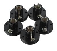 Totority Douille E10 en Bakélite et Alliage pour Ampoules, 5 Pièces, Accessoire de Montage Lampe Facile à Remplacer, pour Réparation et Éclairage