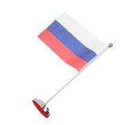 Totority Drapeau de Table Russe en Polyester Hampe Robuste et Base Stable pour Décoration Patriotique en Milieu Scolaire et Festivités