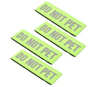 Totority Écussons Réfléchissants 4 Pièces pour Chien D'assistance en Nylon Vert, Résistants à l'usure Accessoires Décoratifs pour Promenade Nocturne