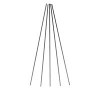 Totority Ensemble de 5 Aiguilles en Acier Inoxydable Argenté pour Appâts Vivants, Surface Lisse et Usage Prolongé, Pêche en Mer en Extérieur
