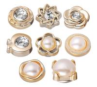 Totority Épingles magnétiques pour vêtements 8 pièces en ABS et métal - Fermeture de sécurité pour hijabs et chemises - Pinces multifonctionnelles pour accessoires sans couture